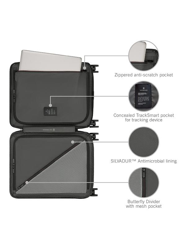 Victorinox Airox Advanced Global Carry-On Hardside Cabin Case - Black Image 5