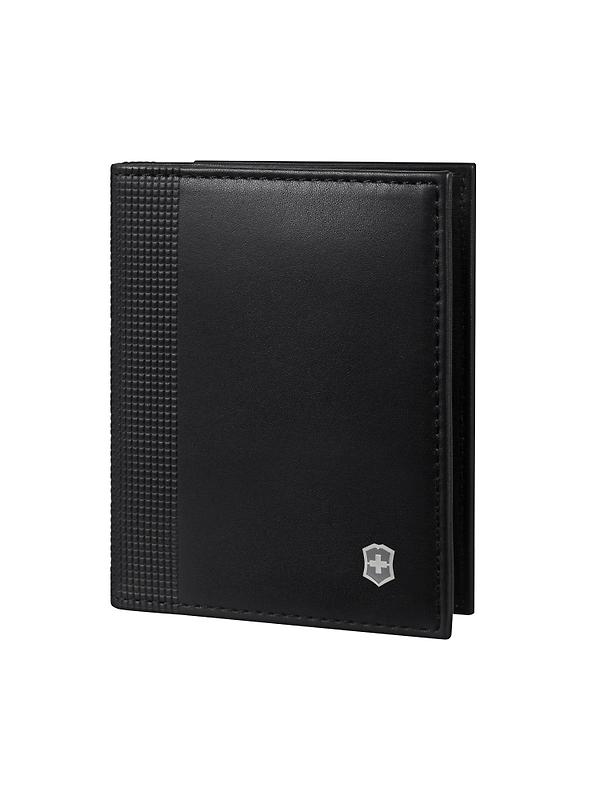 Victorinox Altius Alox Leather Bi-Fold Card Case with RFID - Black Image 4