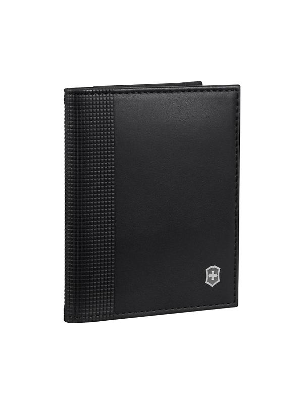Victorinox Altius Alox Leather Bi-Fold Card Case with RFID - Black Image 5