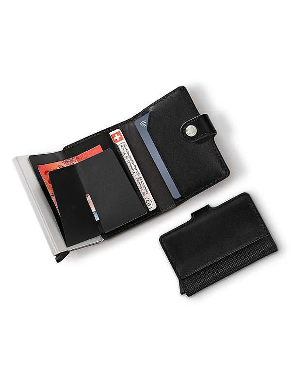 Victorinox Altius Secrid Leather Card Wallet - Black Image 2