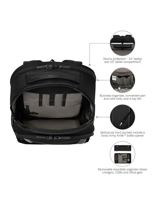 Victorinox Altmont Professional 15" Essential Laptop Backpack - Black Image 4