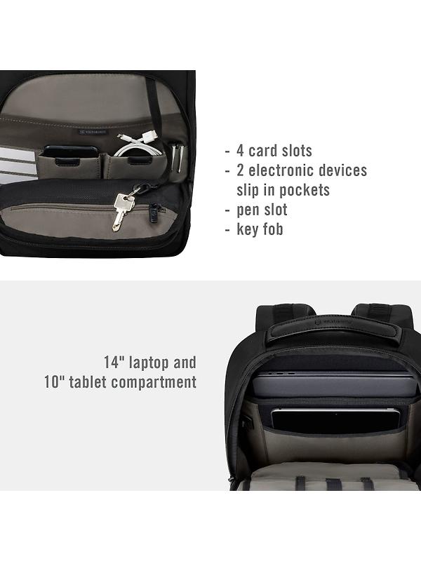 Victorinox Altmont Professional Slim 14'' City Laptop Backpack - Black Image 5