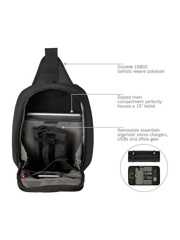 Victorinox Altmont Professional Tablet Sling Bag - Black Image 5
