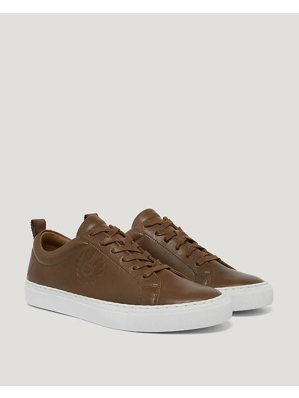 Belstaff Men's Nappa Leather Walton Trainers - Cork Image 2