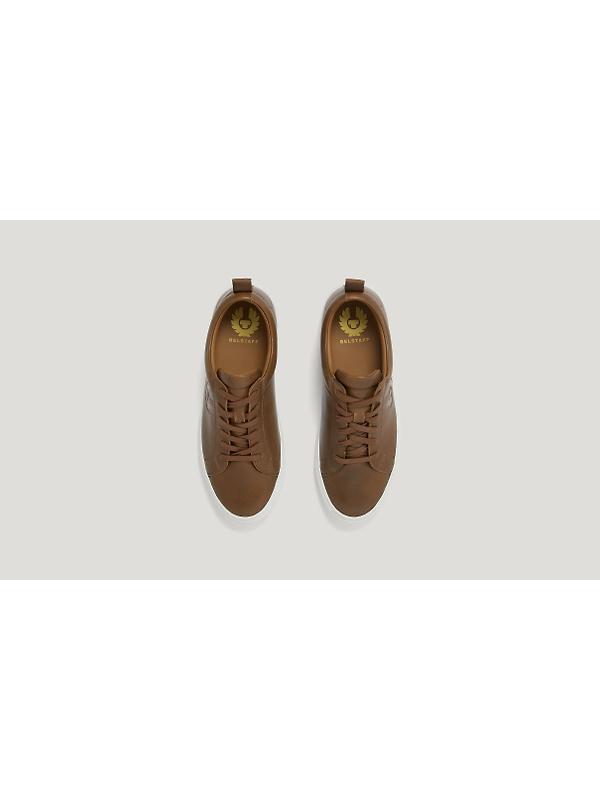 Belstaff Men's Nappa Leather Walton Trainers - Cork Image 3