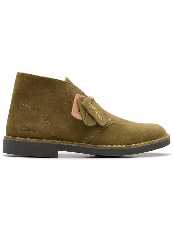 Clarks Men's Desert Boot Evo Suede - Olive Suede Image 1