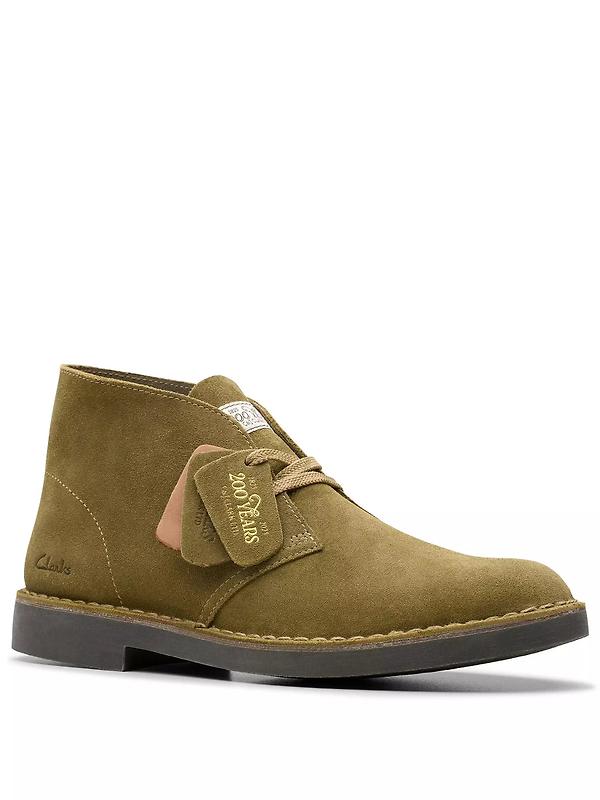 Clarks Men's Desert Boot Evo Suede - Olive Suede Image 2