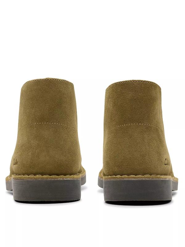 Clarks Men's Desert Boot Evo Suede - Olive Suede Image 3