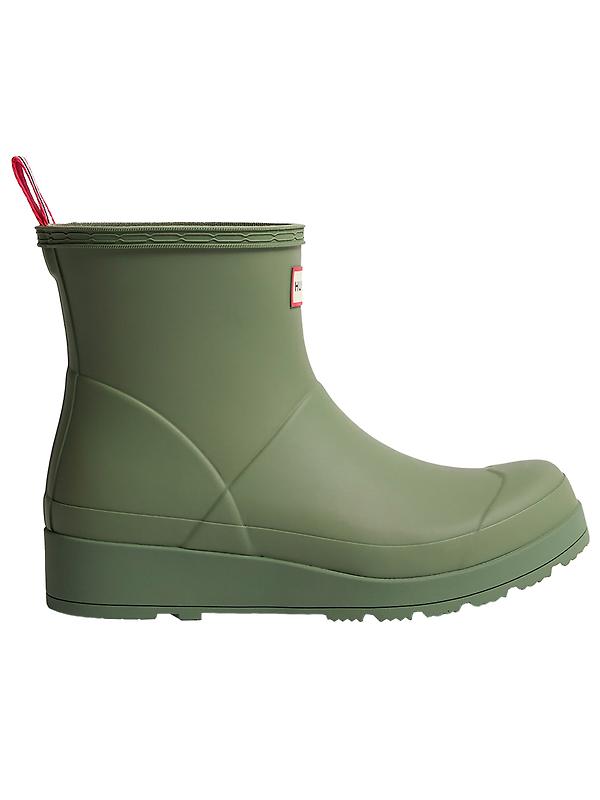 Hunter Women's Play Short Wellington Boots - Lichen Green Image 1