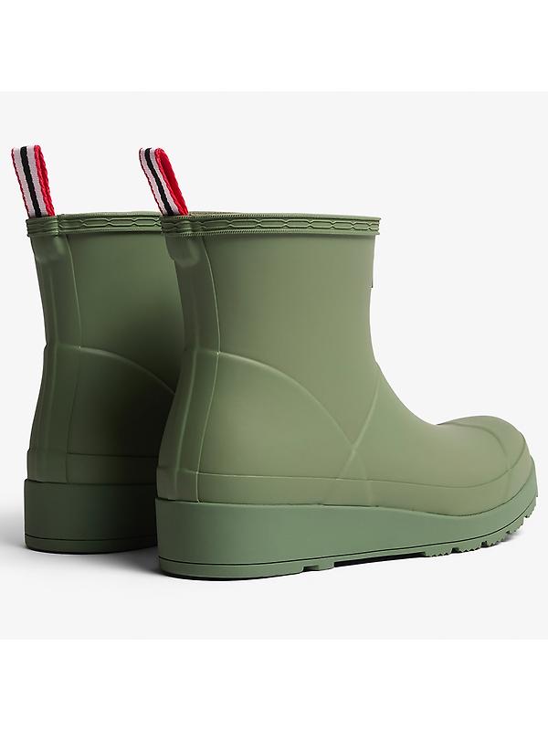 Hunter Women's Play Short Wellington Boots - Lichen Green Image 3