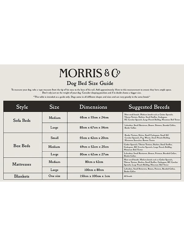 William Morris Square Dog Bed - Pimpernel Print Image 5