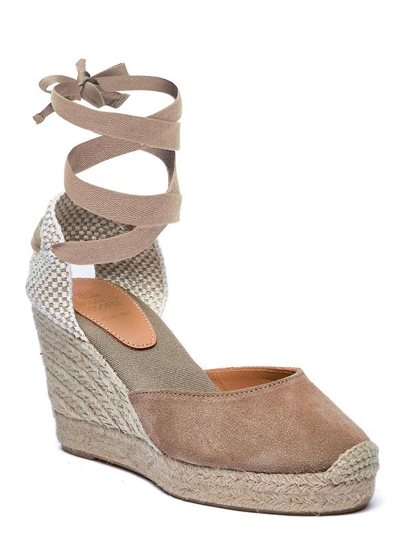 Holland Cooper Women's Seville Wedge Sandals - Taupe Product Image