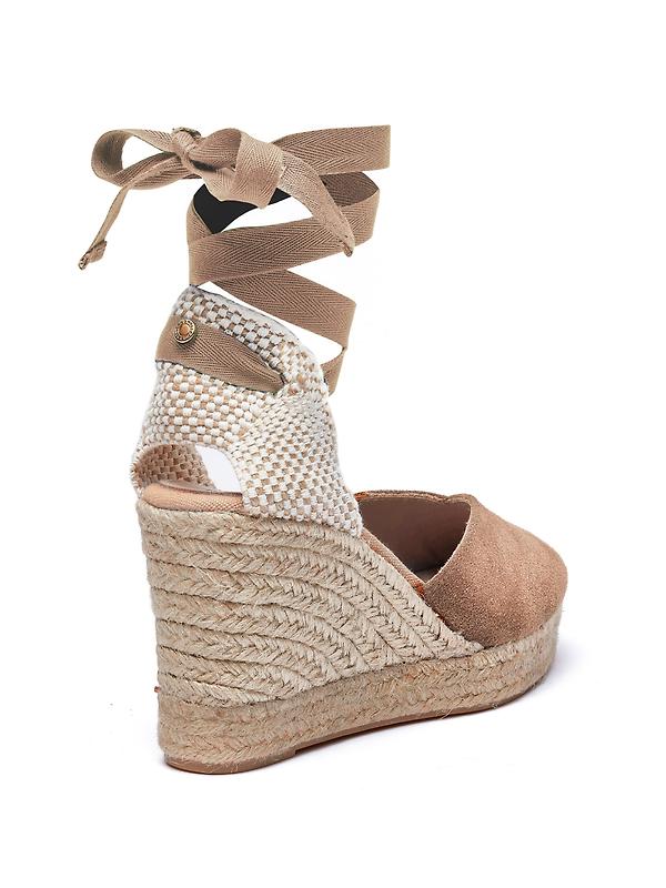 Holland Cooper Women's Seville Wedge Sandals - Taupe Image 7