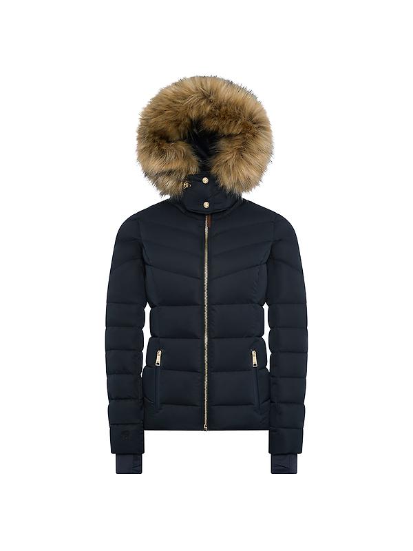 Holland Cooper Women's Whistler Puffer Jacket - Ink Navy Natural Image 1