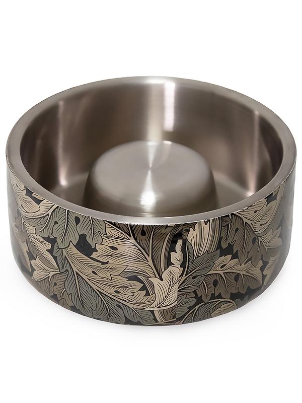 William Morris Double Walled Dog Slow Feeder - Acanthus Print Product Image