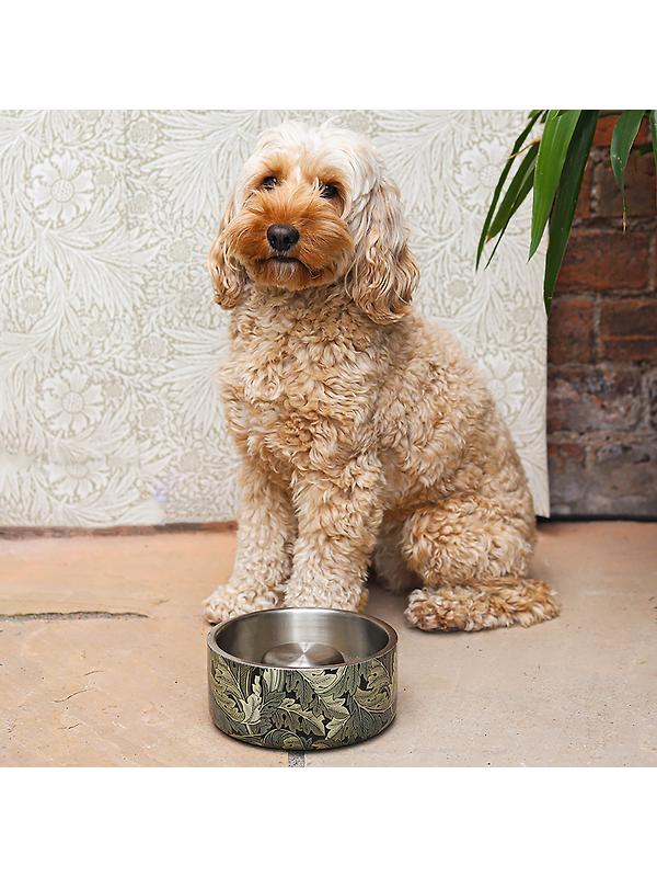 William Morris Double Walled Dog Slow Feeder - Acanthus Print Image 2