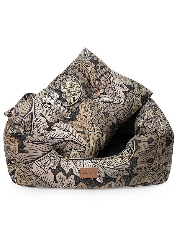 William Morris Square Dog Bed - Acanthus Print Image 3