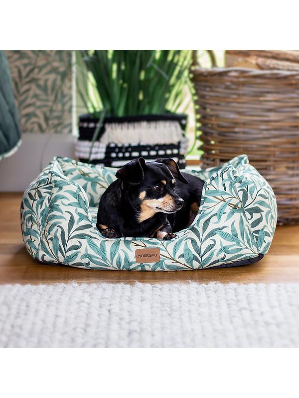 William Morris Square Dog Bed - Willow Bough Print Image 3