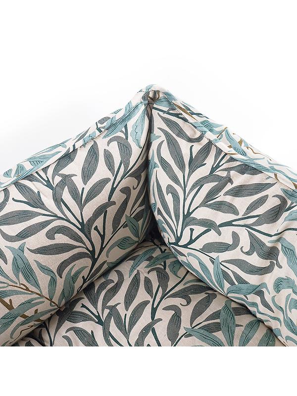 William Morris Square Dog Bed - Willow Bough Print Image 5