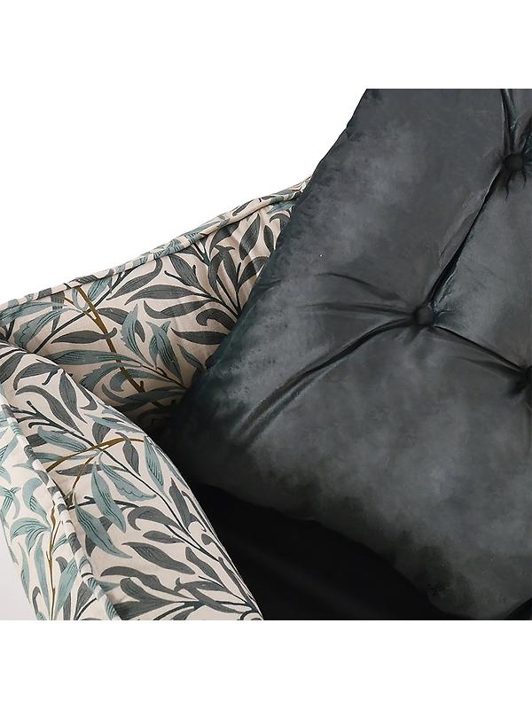 William Morris Square Dog Bed - Willow Bough Print Image 6