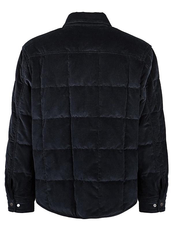 Woolrich Men's Alaskan Corduroy Down Overshirt Jacket - Melton Blue Image 2