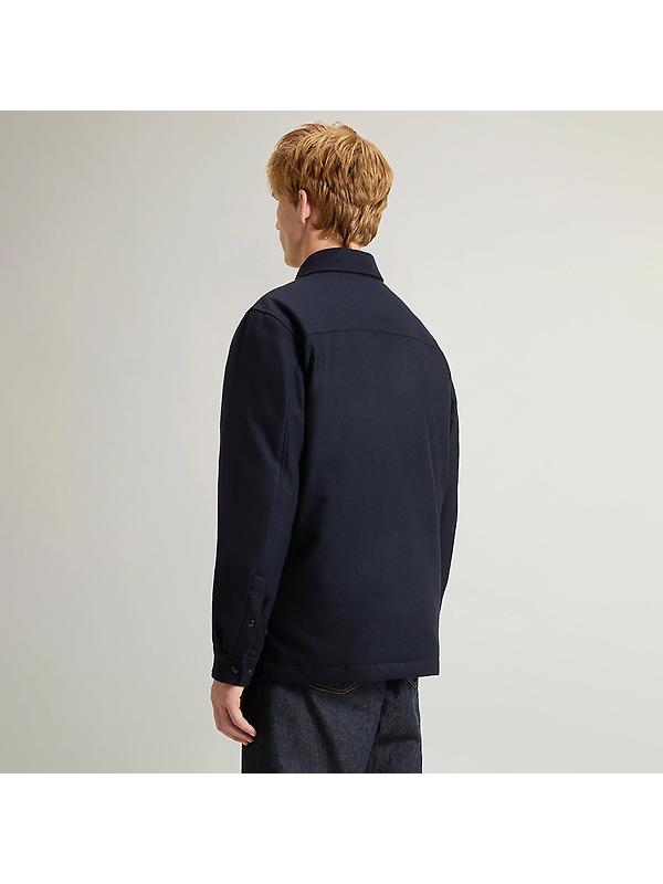 Woolrich Men's Alaskan Padded Overshirt - Melton Blue Image 4