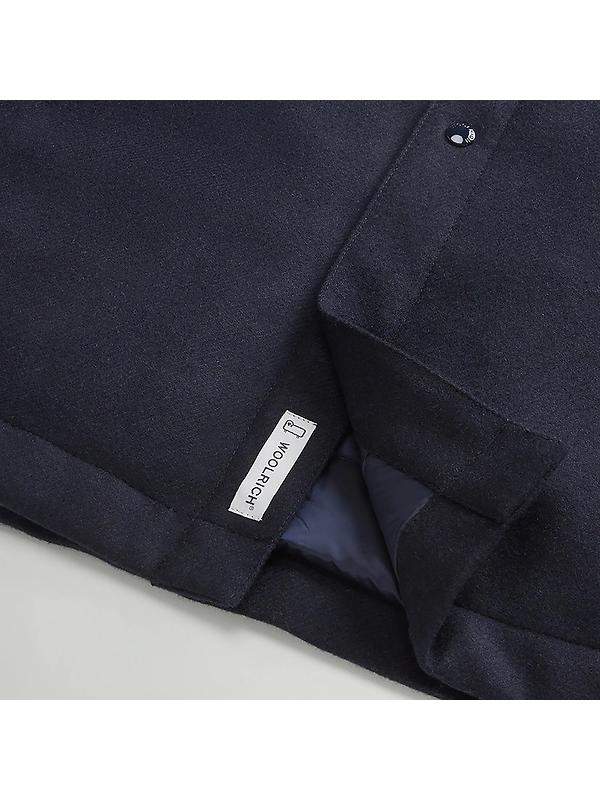 Woolrich Men's Alaskan Padded Overshirt - Melton Blue Image 8