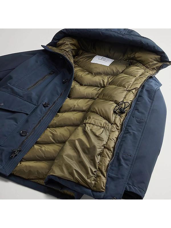 Woolrich Men's Arctic Evolution Parka - Melton Blue Image 11