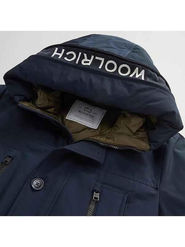 Woolrich Men's Arctic Evolution Parka - Melton Blue Image 7