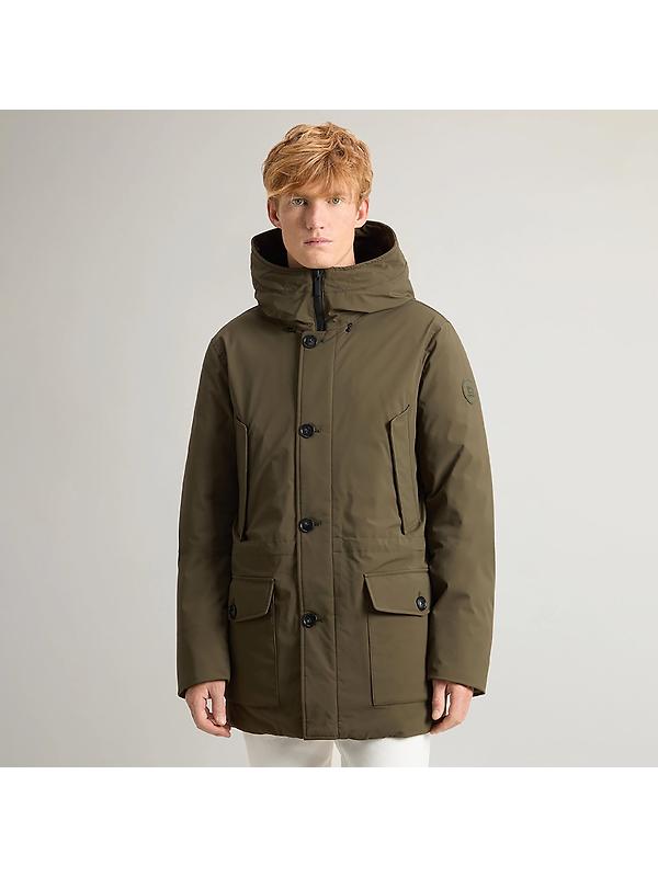 Woolrich Men's Arctic Stretch Down Parka - Dark Green Image 2