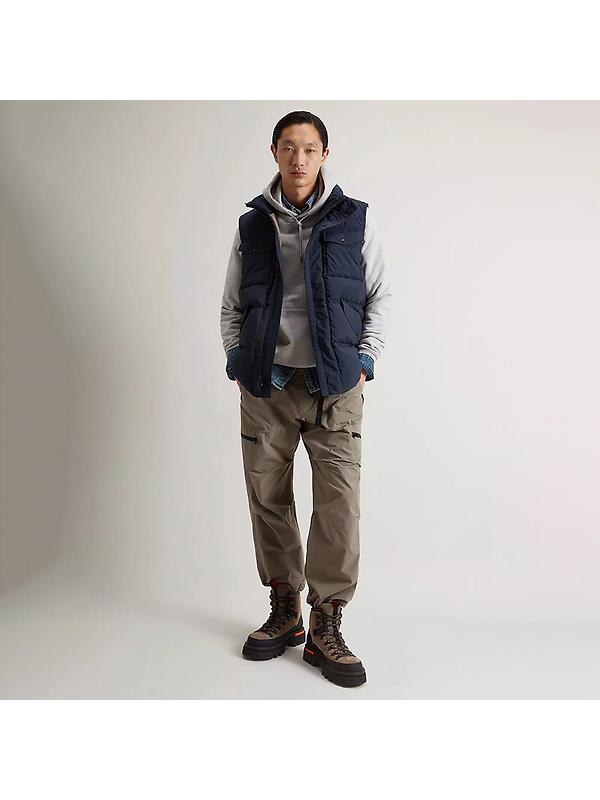 Woolrich Men's Garment-Dyed Quilted Nylon Vest - Melton Blue Image 3