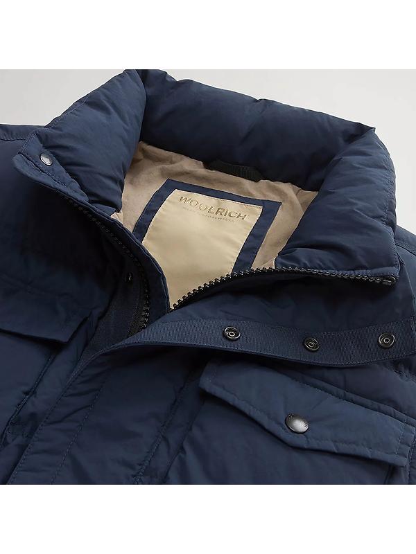 Woolrich Men's Garment-Dyed Quilted Nylon Vest - Melton Blue Image 6