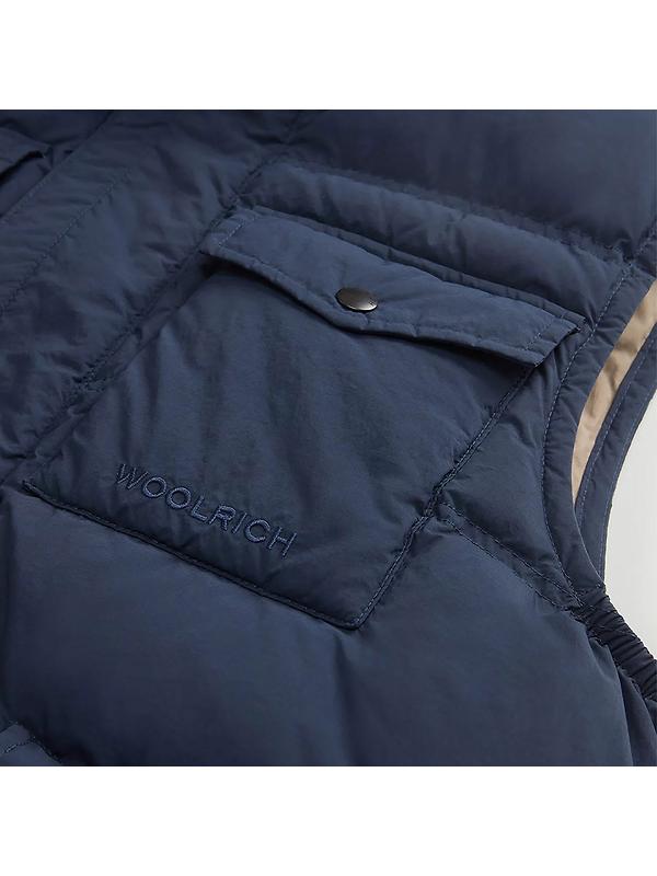 Woolrich Men's Garment-Dyed Quilted Nylon Vest - Melton Blue Image 7