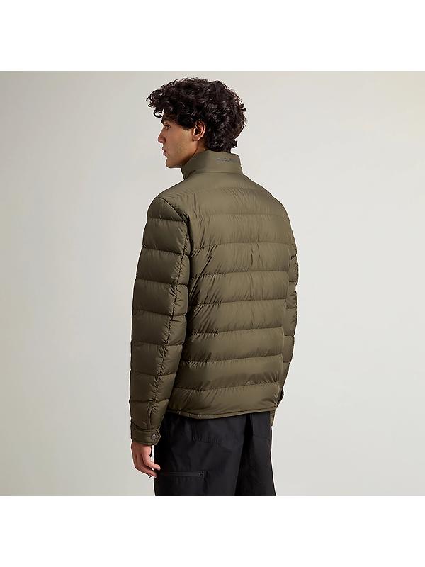 Woolrich Men's Lightweight Microfibre Down Jacket - Dark Green Image 4