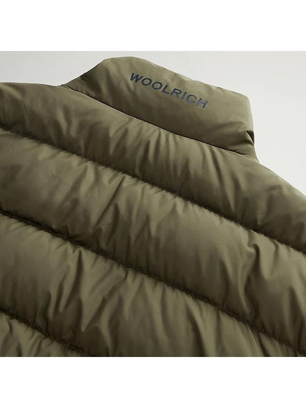 Woolrich Men's Lightweight Microfibre Down Jacket - Dark Green Image 8