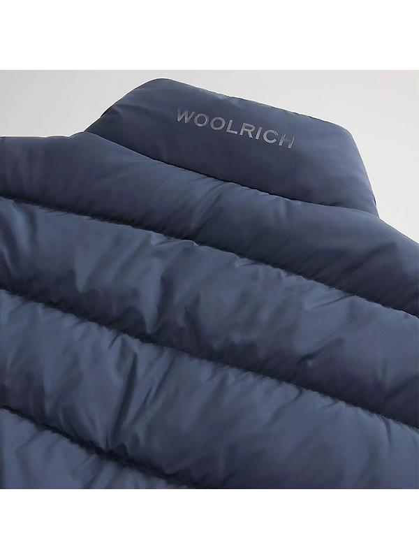 Woolrich Men's Lightweight Microfibre Down Jacket - Melton Blue Image 7