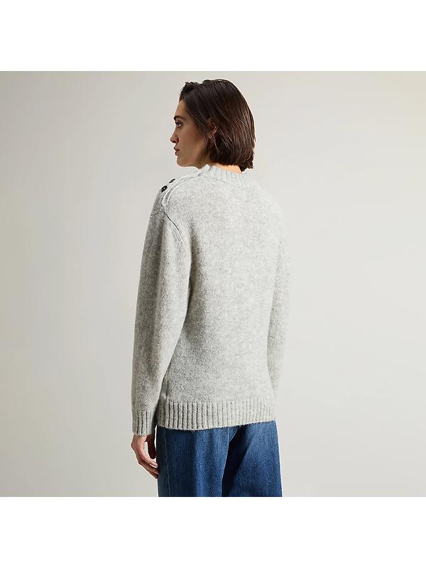Woolrich Women's Alpaca Blend Sweater - Grey Melange Image 4