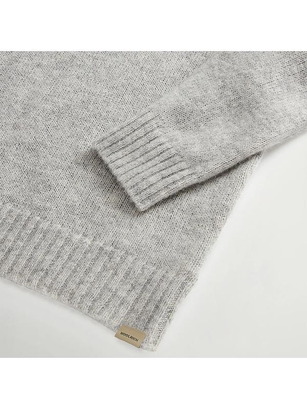 Woolrich Women's Alpaca Blend Sweater - Grey Melange Image 7