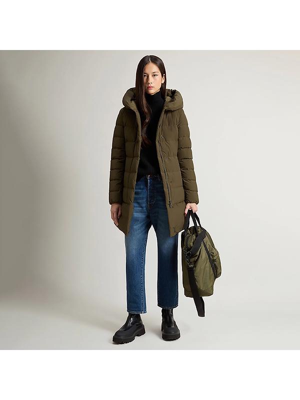 Woolrich Women's Puffy Prescott Parka - Dark Green Image 3