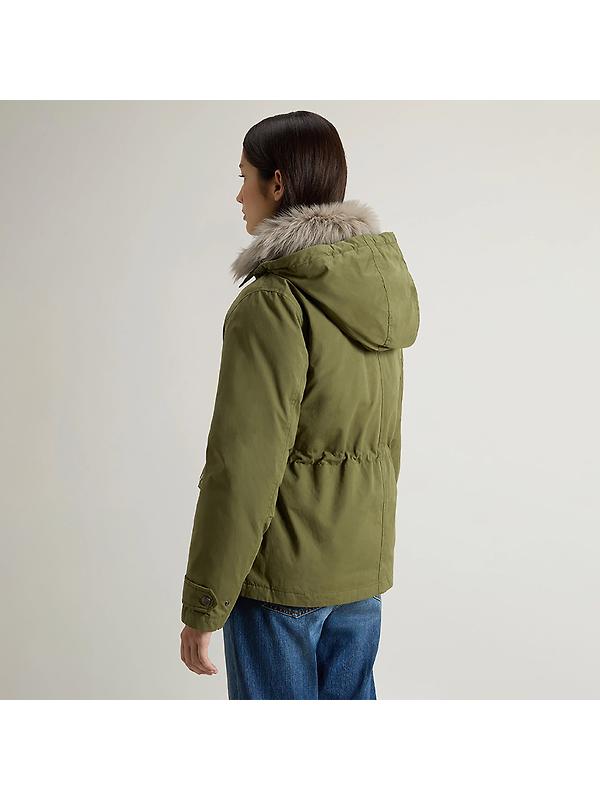 Woolrich Women's Short Arctic Parka - Greenstone Image 4