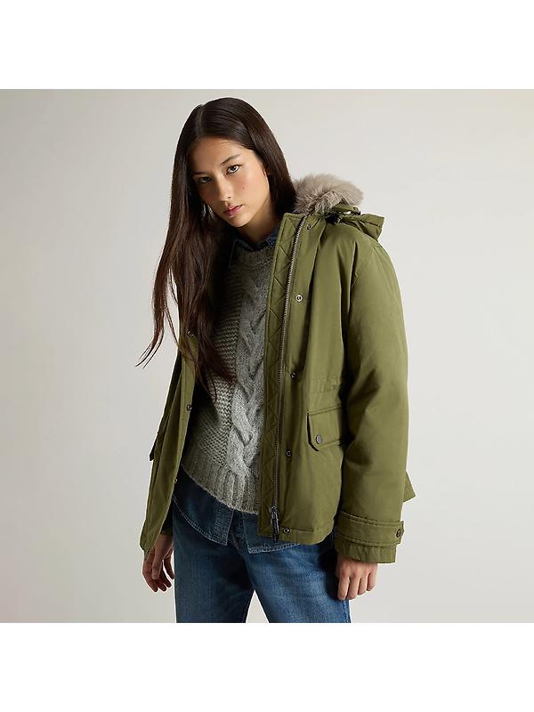 Woolrich Women's Short Arctic Parka - Greenstone Image 6