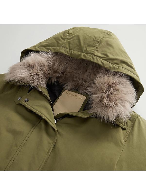 Woolrich Women's Short Arctic Parka - Greenstone Image 7