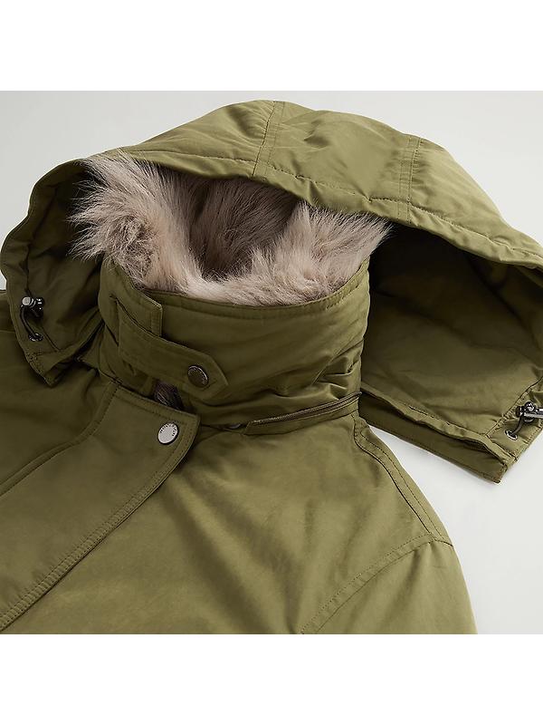 Woolrich Women's Short Arctic Parka - Greenstone Image 8
