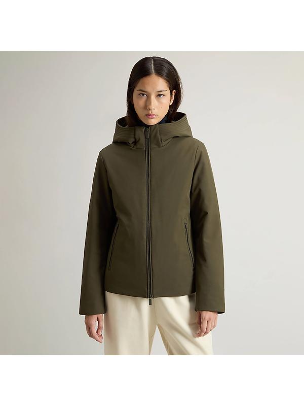 Woolrich Women's Short Firth Down Parka - Dark Green Image 2