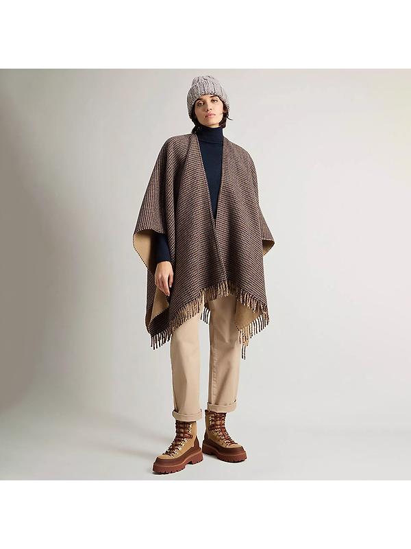 Woolrich Women's Wool-Blend Double-Face Cape - Beige Image 2