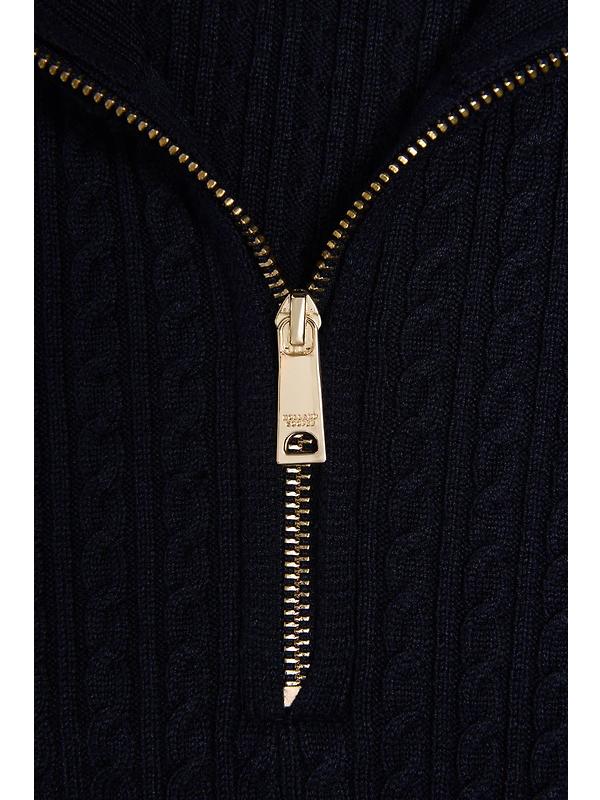 Holland Cooper Women's Zoe Quarter Zip Knit - Ink Navy Image 9