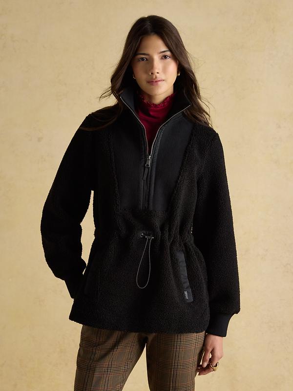 Joules Women's Thurleston Quarter Zip Fleece - Black Image 8