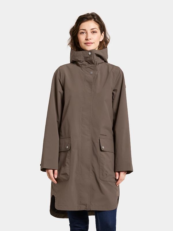 Didriksons Women's Adria Waterproof Parka - Mocha Brown Image 2