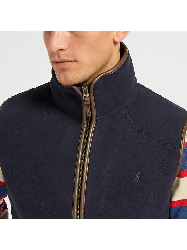 Joules Men's Heritage Fleece Gilet - Navy Image 3