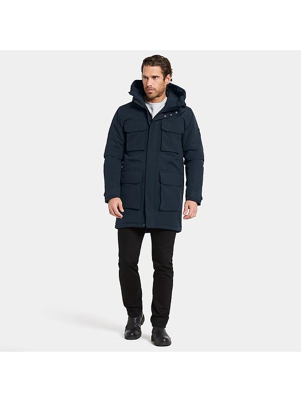Didriksons Men's Aiden Parka - Dark Night Blue Image 3